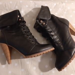 BOGO NWOT Laced up booties -ankle boots heels